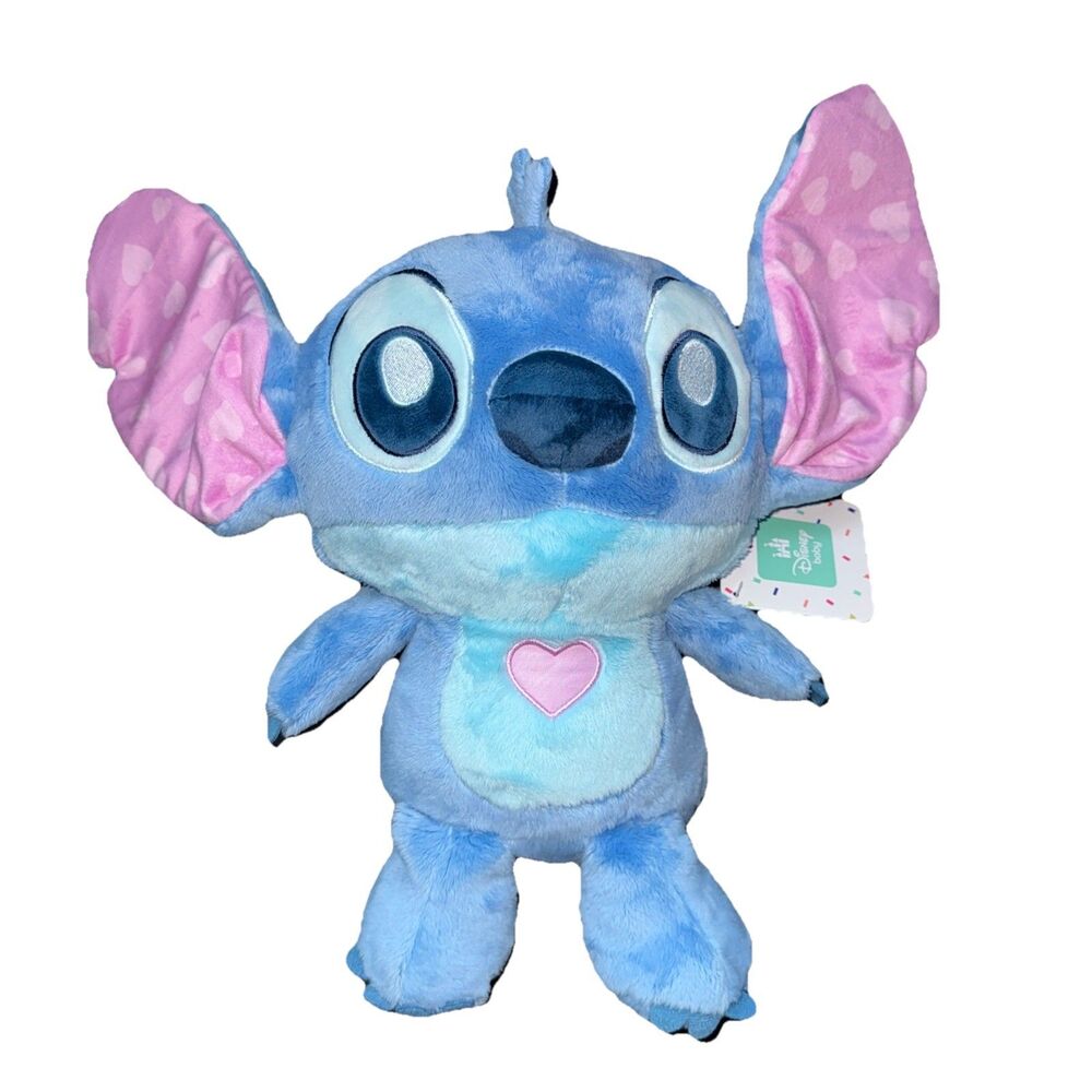 NWT Disney Baby Lilo And Stitch Soft Plush Learning Toy Stuffed Animal Stitch